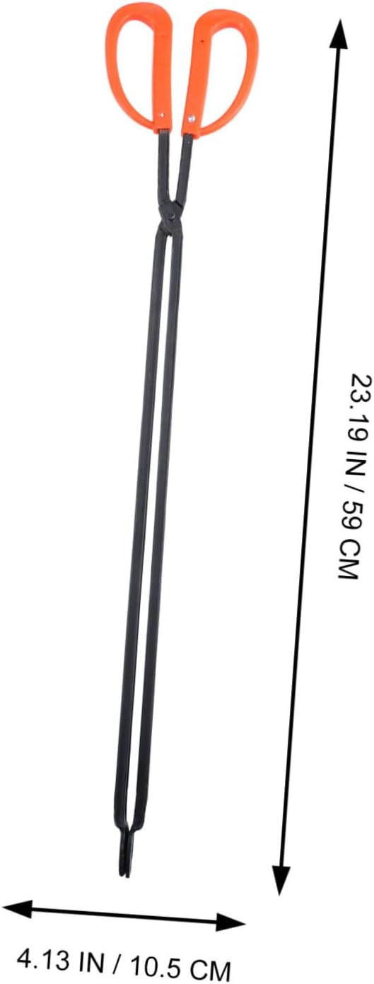 Bbq Tongs for Grill Briquette Comfortable Grip Heat-resistant Material for Outdoor Fire Pit