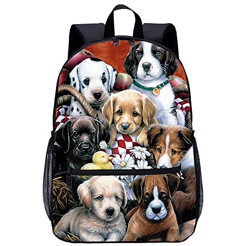 Sac à dos chien tendance pour adolescents et adultes idéal pour les cours