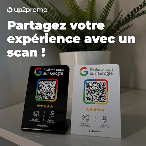 Avis NFC & QR Présentoir/écran/panneau pour Google (noir) – vue 2
