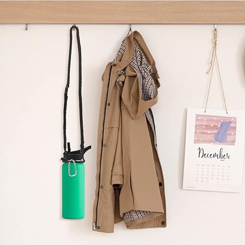 Miniatura 9 de Correa de hombro con mango de paracaídas, se adapta a botellas de boca ancha de 12 a 64 onzas (no para el nuevo Hydro Flask 2.0), botella de agua