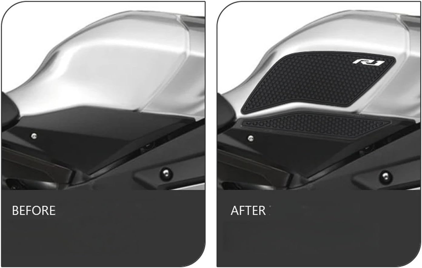 Motorcycle Tank Sticker Motorcycle Side Fuel Tank Pads Protector Stickers Knee Grip Traction for YA&MAHA YZF R1 R1M 2015-2021.