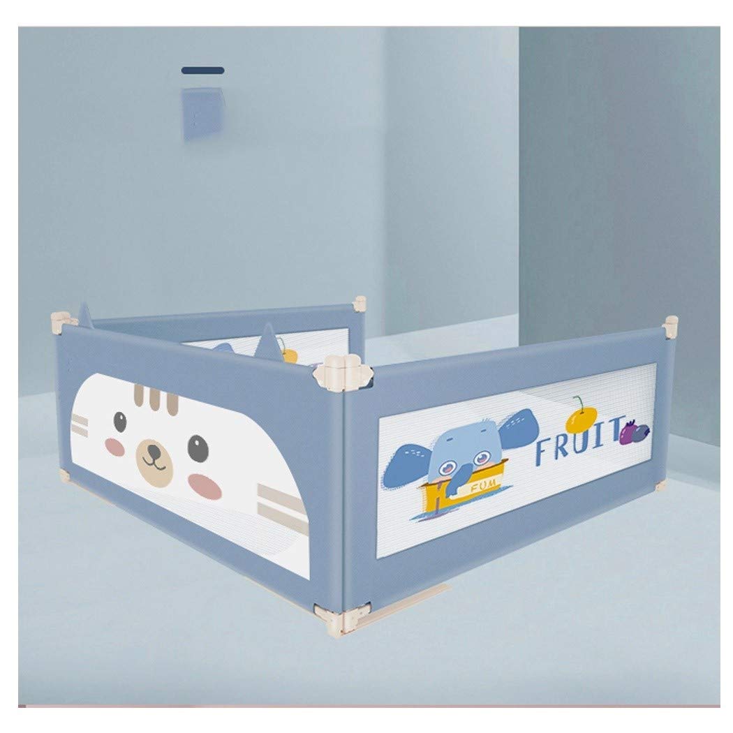 Rieles de Cama Verticales para niños, barandilla de Seguridad Plegable, anticaída, Resistente a roturas, Valla para Cama, Deflector de Cama, Bordado Tridimensional