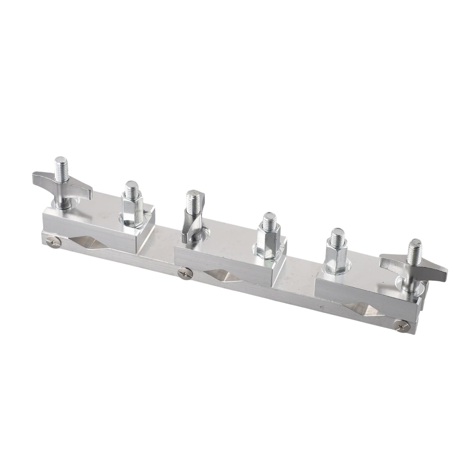 Support de percussion pour sonnette de batterie – Tous les supports compatibles avec les supports de cymbale, accessoire en acier chromé de 22,3 cm – Argenté