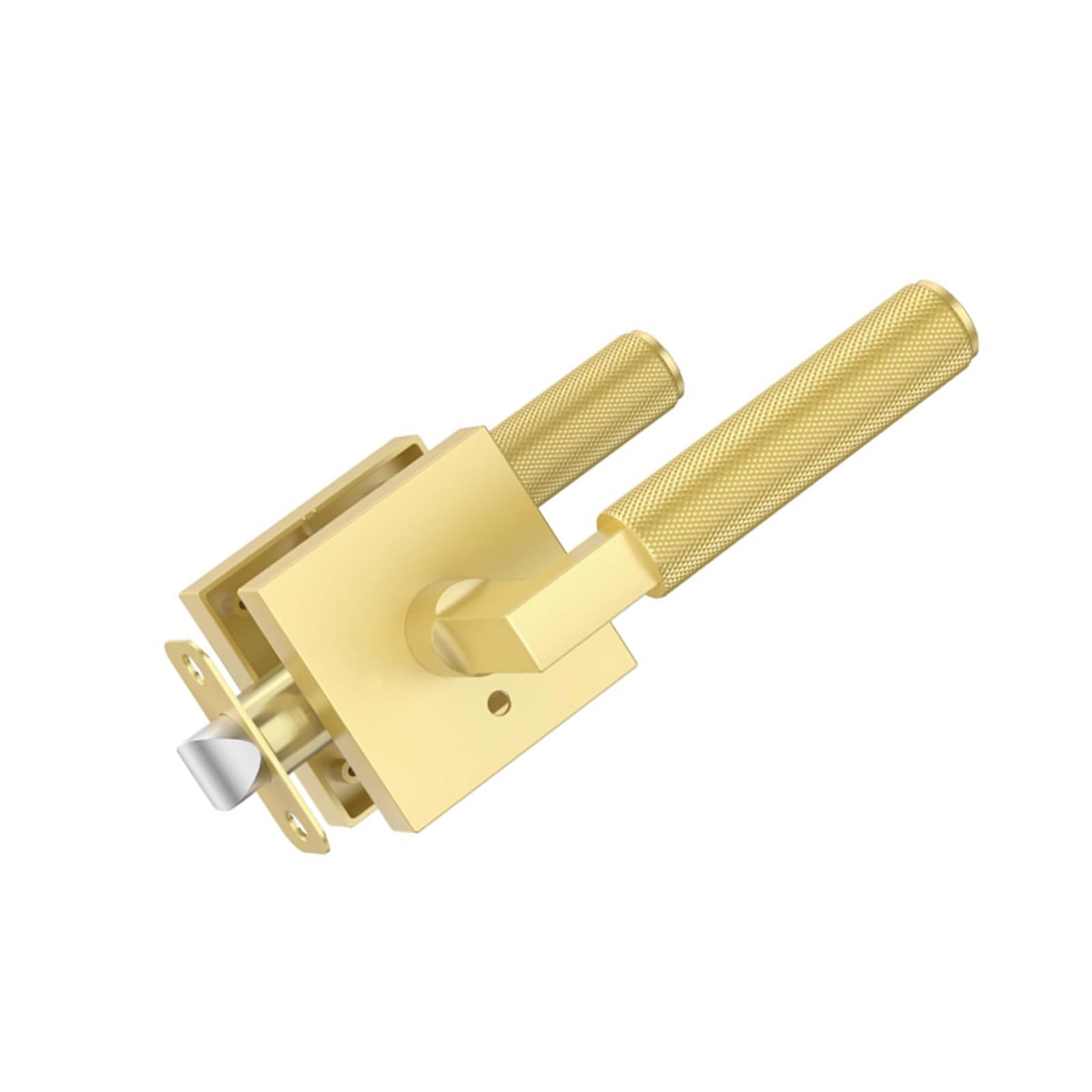Privacy Door Levers Closet Door Interior Heavy Duty Doors Knob Keyless Handle Hardware Easy Install Square Handles Privacy Levers Heavy Duty for Bedroom Passage