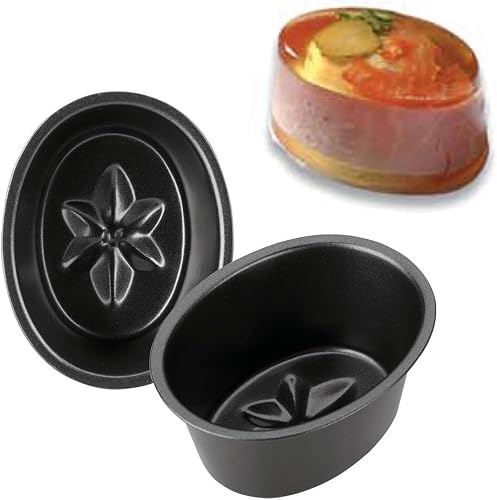IBILI 824608 Moule à Aspic Moka, Acier, Noir, 8cm (Lot de 6)