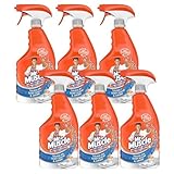 Mr Muscle Advanced Power Bathroom Cleaner Tough On Soap Scum & Grime Mandarin Scent 750ml 6 Pack with Welari Thank You Card | 6 Pack| 6 x 750ml