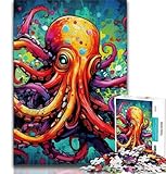 Rompecabezas para Adultos 1000 Piezas de Pulpo Ideal para el Aprendizaje y el Regalo Familiar (75x50cm)