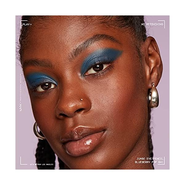 NYX PROFESSIONAL MAKEUP Jumbo Eye Pencil, Blendable Eyeshadow Stick & Eyeliner Pencil - Blueberry Pop (Blue)