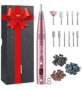 PELCAS Kabellos Nagelfräser, 11 In 1 Elektrische Professionell Nagelfeile 20000 U/min mit LCD-Bil...