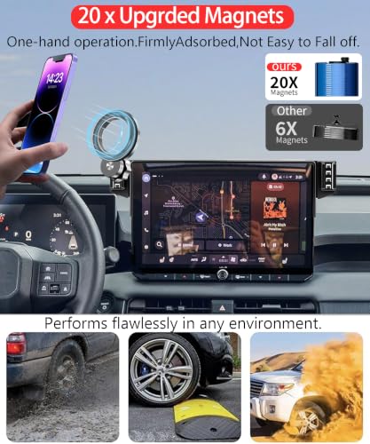 Image of Car Phone Holder for 2026 Toyota RAV4 /RAV4 Hybrid 12.9 inch Screen Accessories