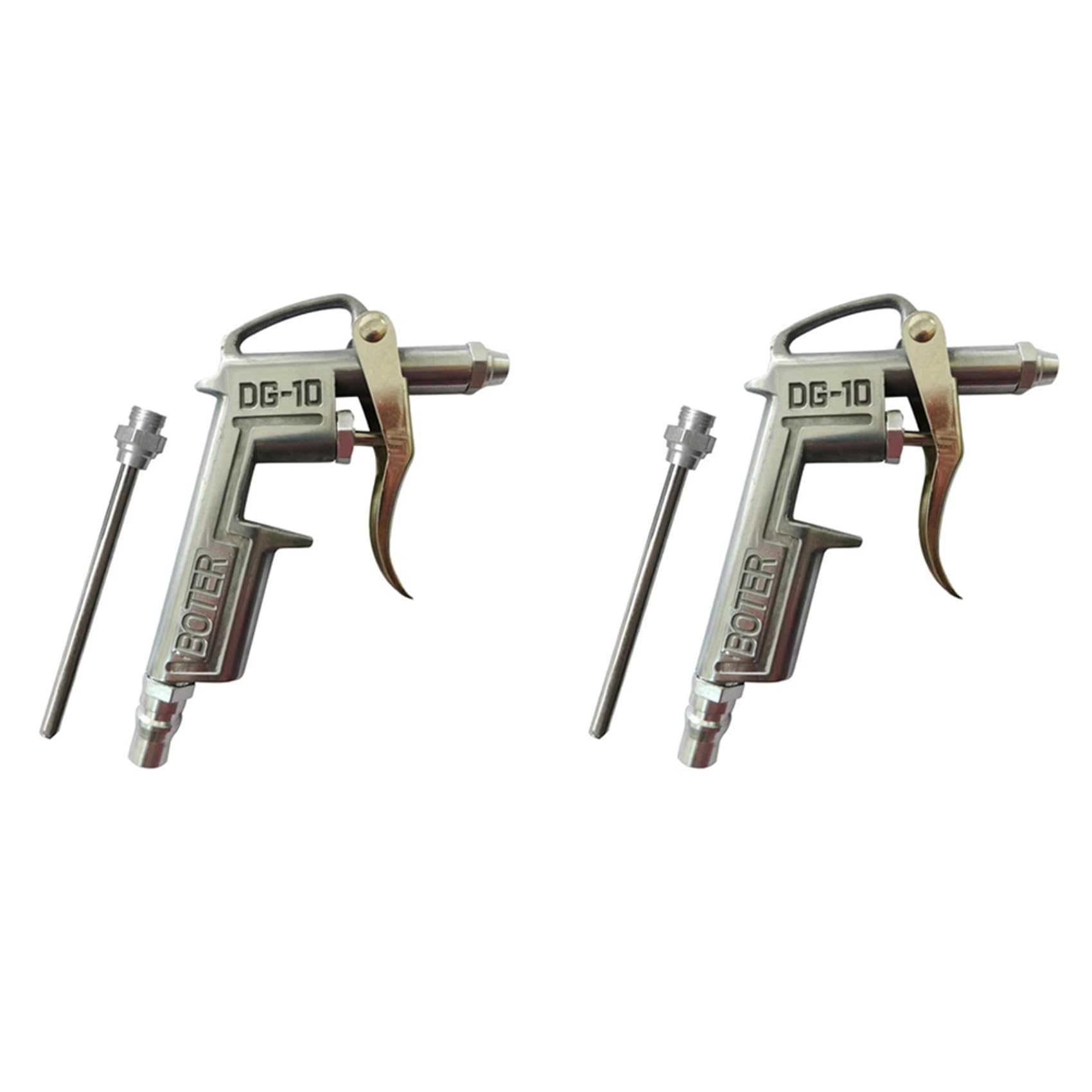 2X Air Blow PistolTrigger Cleaner Compressor Dust Blower Nozzle Cleaning Tool for Compressor Portable Cleaning Supplies