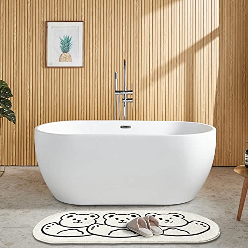 Fomaile Cute Bathroom Runner Rug Long Bathroom Rugs Non-Slip Rubberback 24”X63” Waterproof Runner Rug For Kitchen Floor Laundry Room Bathroom Hallway Entryway Area Rugs #TOP5