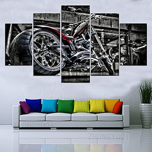Tableaux deco murale salon moderne moto photographie d'art - 3