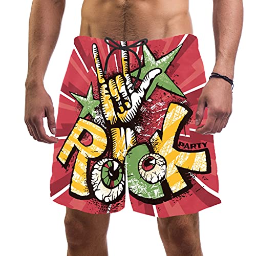 Short de bain pour homme XL à séchage rapide motif étoiles