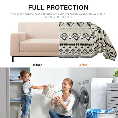 Funda de sofá reversible lavable para sofás seccionales y protector antideslizante verde 7