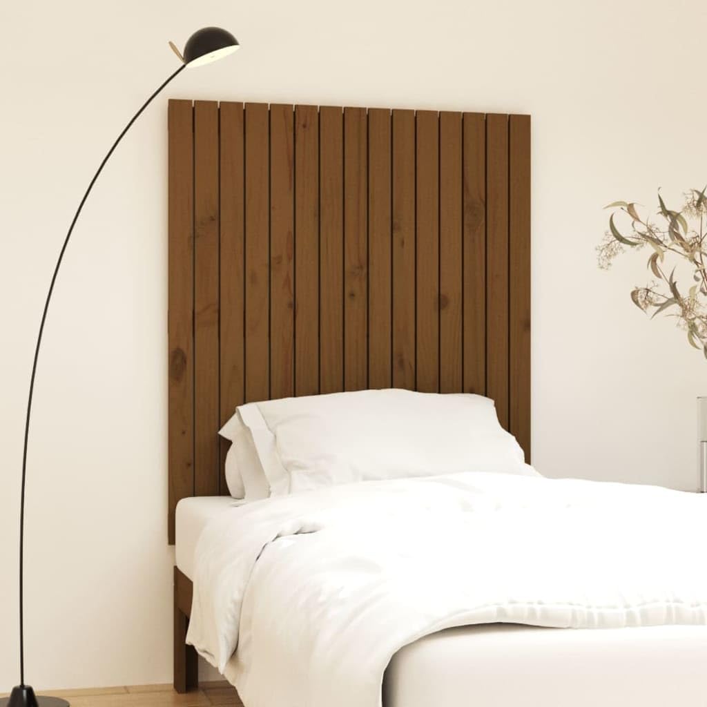 824936 Testiera da Parete Ambra 95,5x3x110cm in Legno Massello di Pino Testata in Legno,Testata Letto Matrimoniale Muebles Dormitorio Spalliera Letto Testiere per Letto Matrimoniale