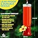 Hummingbird Feeders for Outdoors Hanging (4 Pack) Hummingbird Feeder with Hanging Wires (Leak-Proof Design)