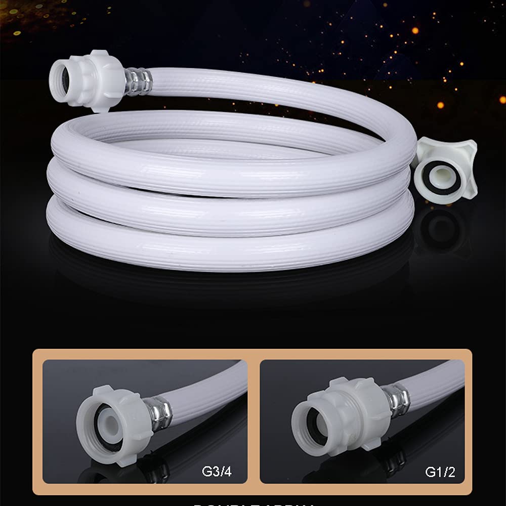 ALYHYB Tubo de Entrada de Agua para Lavadora automática de Tambor, Tubo Grueso a Prueba de explosiones de Tres Capas, Ideal para lavadoras y lavavajillas, fácil de Instalar, 0,6 m-10 m