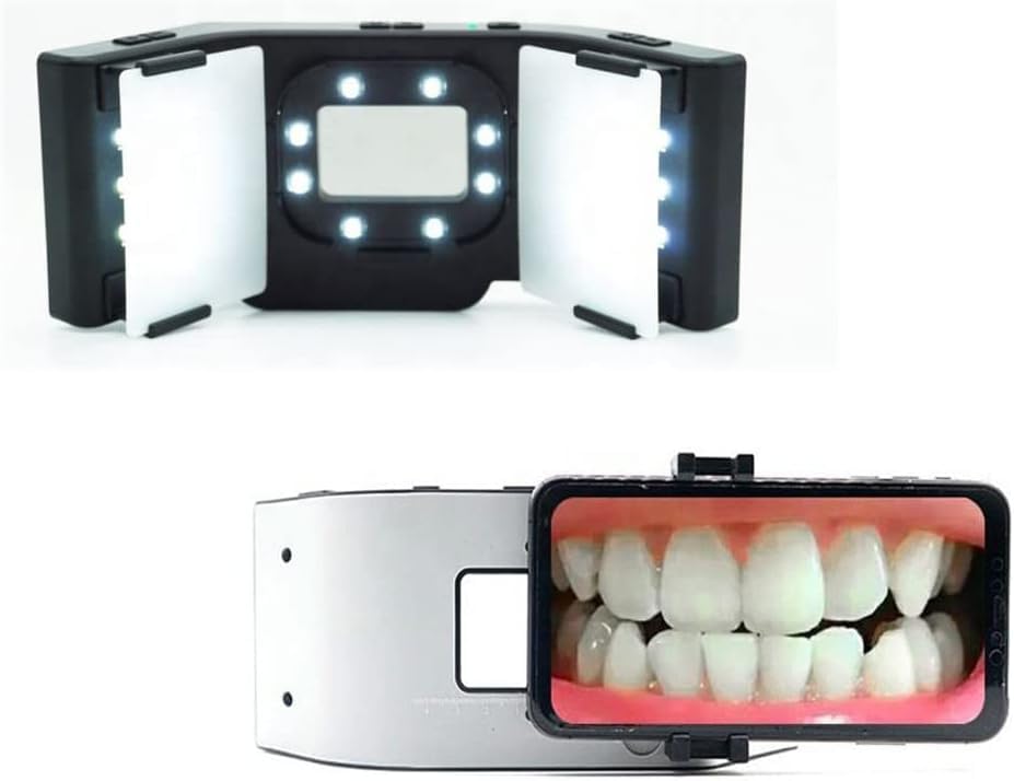 Luz móvil para fotografía dental con soporte ajustable LED de 6500K para clínica