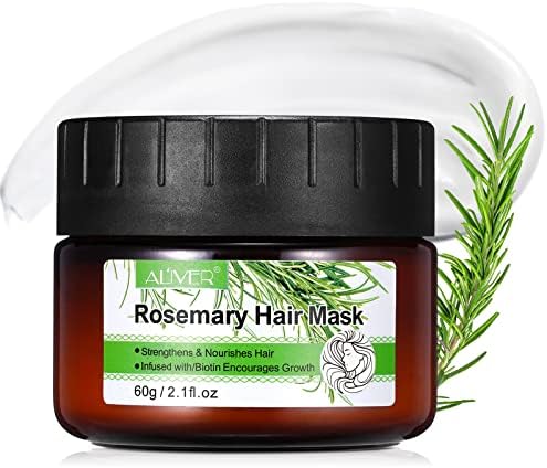 Hair Mask, Rosemary Essential Oil Hair Mask for Color Treated Hair Dry, Rosemary Hair Repair Treatment for Damaged Hair, Deep Hair Treatment for Bleached Hair