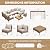 JOYURE 7 Piece Wicker Patio Furniture Set,Outdoor Conversation Sectional Sofa w/Coffee Table,All-Weather Outdoor Sofa with Thick and Anti-Slip Cushions for Deck,Poolside,Garden,Beige