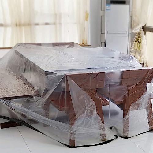 Lona de PVC Transparente con Ojales Cubierta de Vinilo Impermeable Exterior 4