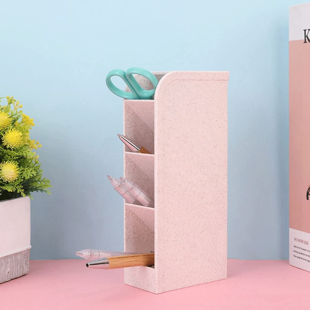 Portalápices multifunción NUEVO portalápices inclinado Caja de almacenamiento de papelería Moda creativa Portalápices de escritorio multifuncional Oficina (con 20 * 5 cm) ( Color : Roze , Size : 20*5C