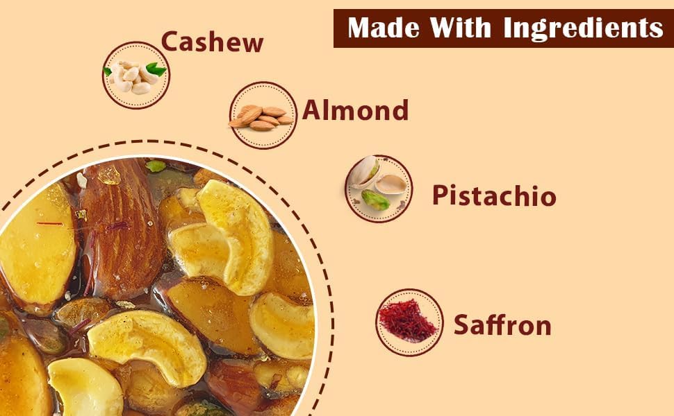Image of Season Edition DryFruit Chikki with Saffron- 150g | Healthy Nutritious Delicious Crunchy Gajak Mithai with Goodness of Kaju Badam Pista Chikki Bar | Sweets Mixed Nuts Gift Pack | No Artificial Colors or Preservatives