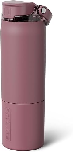 Miniatura 44 de BrüMate Rise - Botella de agua de 25 onzas con popote de silicona cubierto 100 % a prueba de fugas, botella de agua de acero inoxidable aislada con