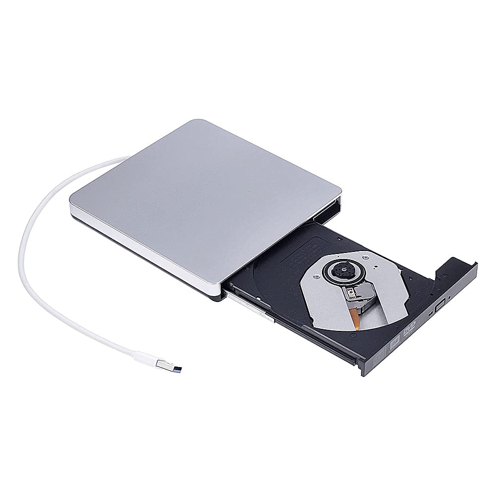 USB 3.0 Unità ottica esterna ultrasottile CD-RW Unità di scrittura DVD-RW Lettore CD/DVD Registratore DVD portatile per Windows/OS,Registratore DVD