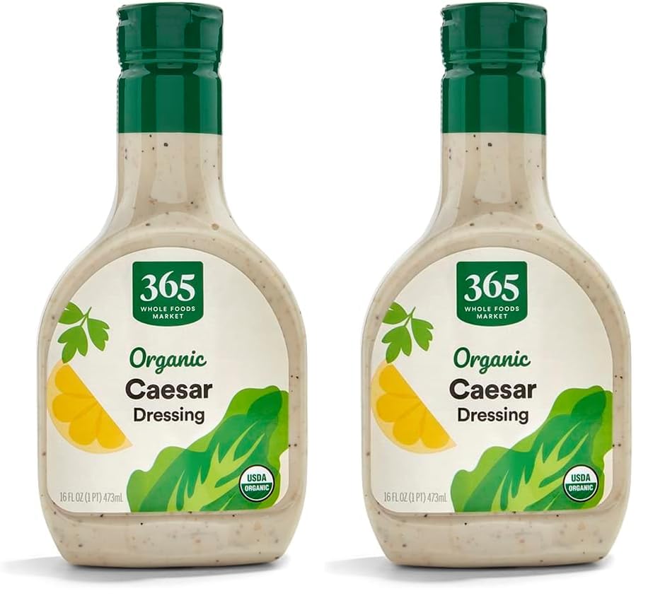 365 by Whole Foods Market, Organic Caesar Dressing, 16 Fl Oz (Pack of 2)