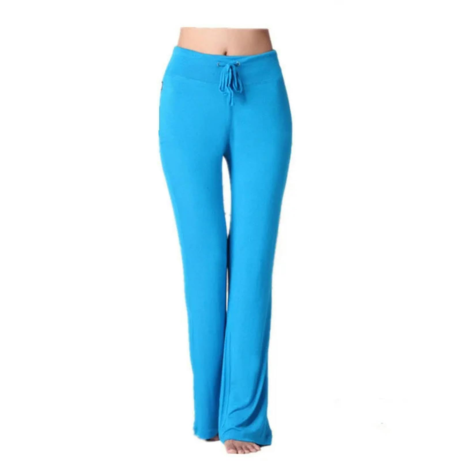 Legginsy dla kobiet UK rozkloszowane legginsy damskie fitness push up wysoka talia szerokie nogawki bezszwowe spodnie treningowe siłownia elastyczne rajstopy-obraz kolor-XXXL