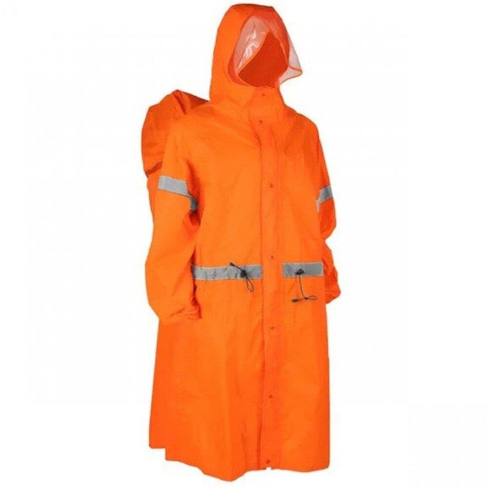 Pluie Imperméable Cape Réflexion Randonnée De Camping en Plein Air Sacolage De Pluie Tarp À Dos Couvercle De Pluie en Une Seule Pièce Vêches De Pluie À Capuche