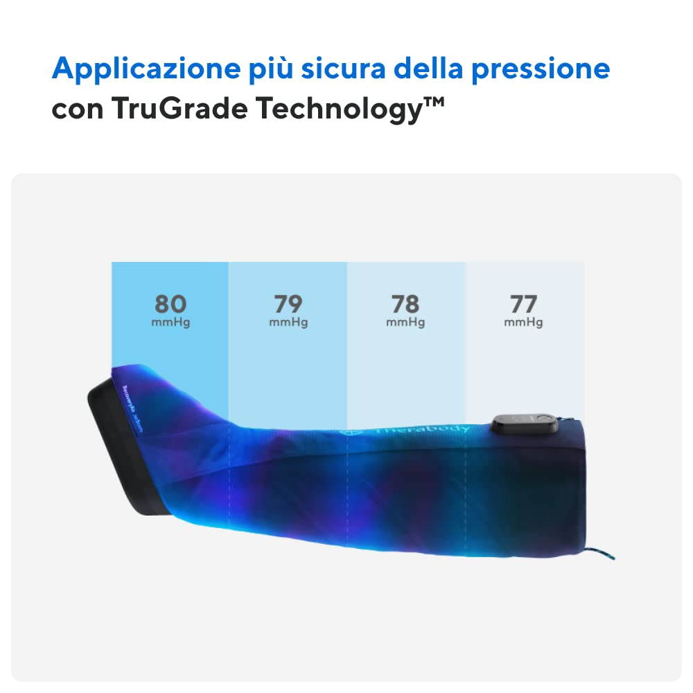 Therabody RecoveryAir JetBoots - Stivali da massaggio ad aria a compressione sequenziale per piedi e gambe per la circolazione e il recupero atletico (Small)