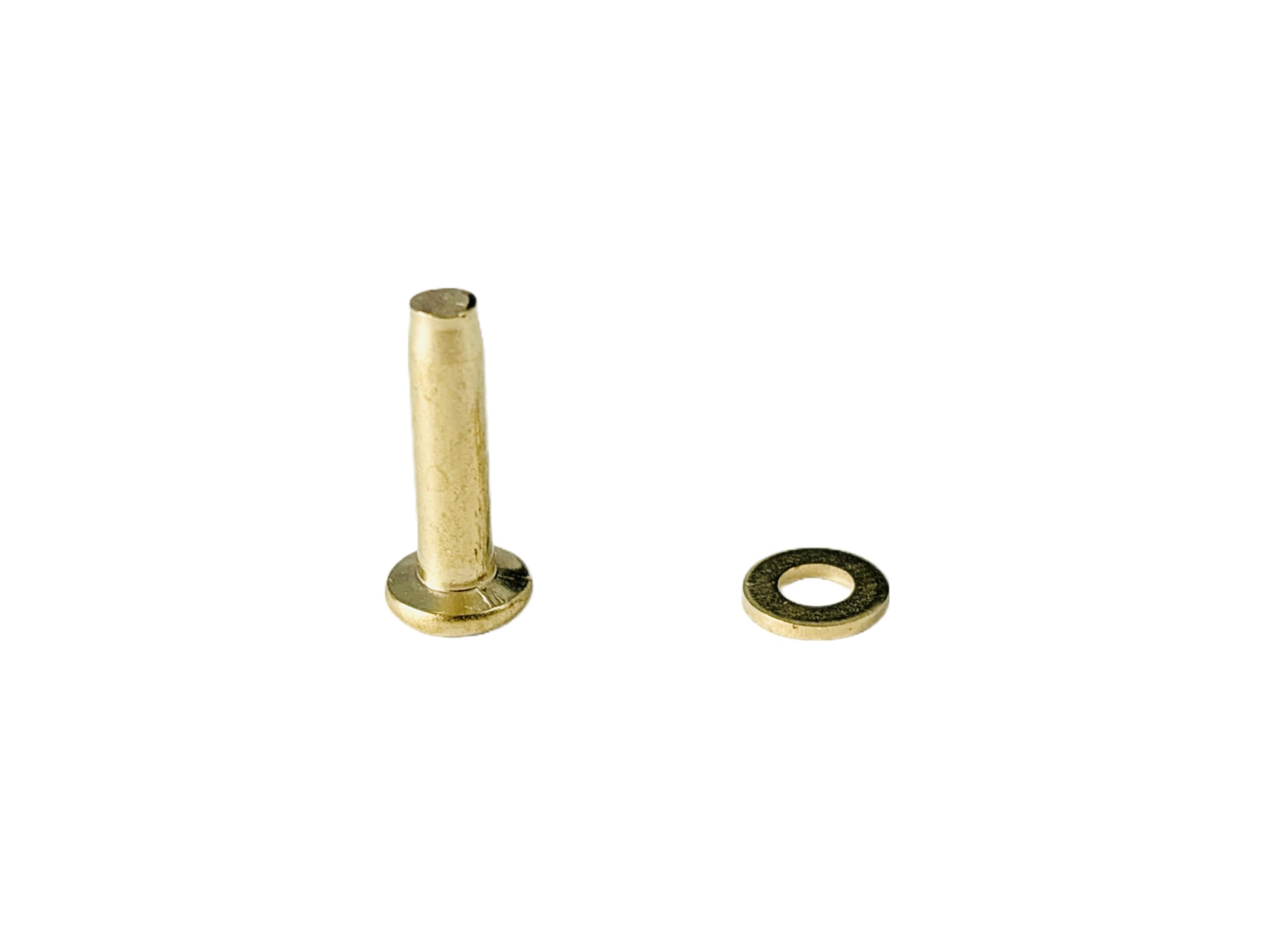 Rivets en laiton massif 6 mm pour réparer vos ceintures en cuir et créer vos accessoires