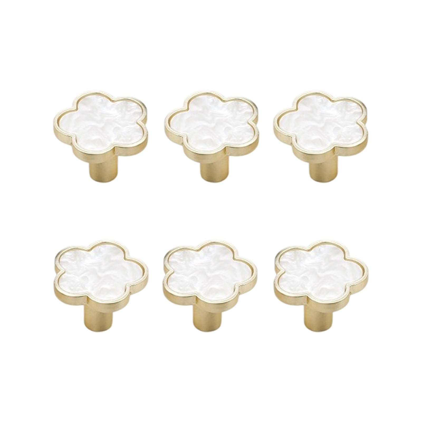 Single Hole Cabinet Knob Set, Flower Drawer Knobs in Zinc Alloy, Furniture Hardware for Cabinets, Dressers and Closets Flower Cabinet Knob Drawer Zinc Alloy Furniture Single Hole Hardware Dresser