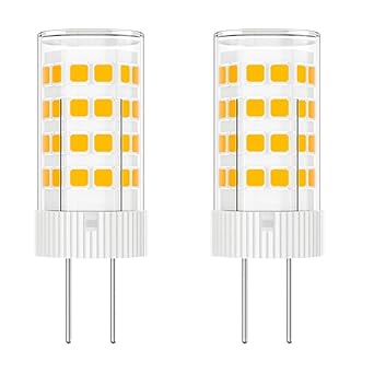 OML Old Magazine 5W G4, Warm White Led Mirchi Bulb For Fancy Light, Chandeliers, Decorative Lights, Warm White, Corn Led, Replacement To Halogen Bulb (Pack Of 2)