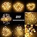 Sanniu Led String Lights, Mini Battery Powered Copper Wire Starry Fairy Lights, Battery Operated Lights for Bedroom, Christmas, Parties, Wedding, Centerpiece, Decoration (5m/16ft Warm White)