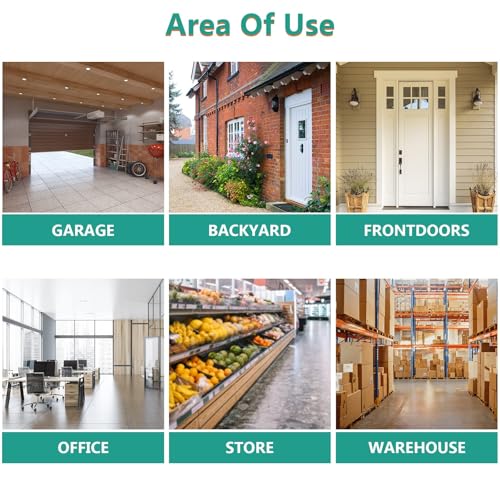 Fake Security Camera, Bullet Shape Dummy Fake Surveillance Camera with Flashing Red LED Light Realistic for Indoor & Outdoor, 1Pack White (1)