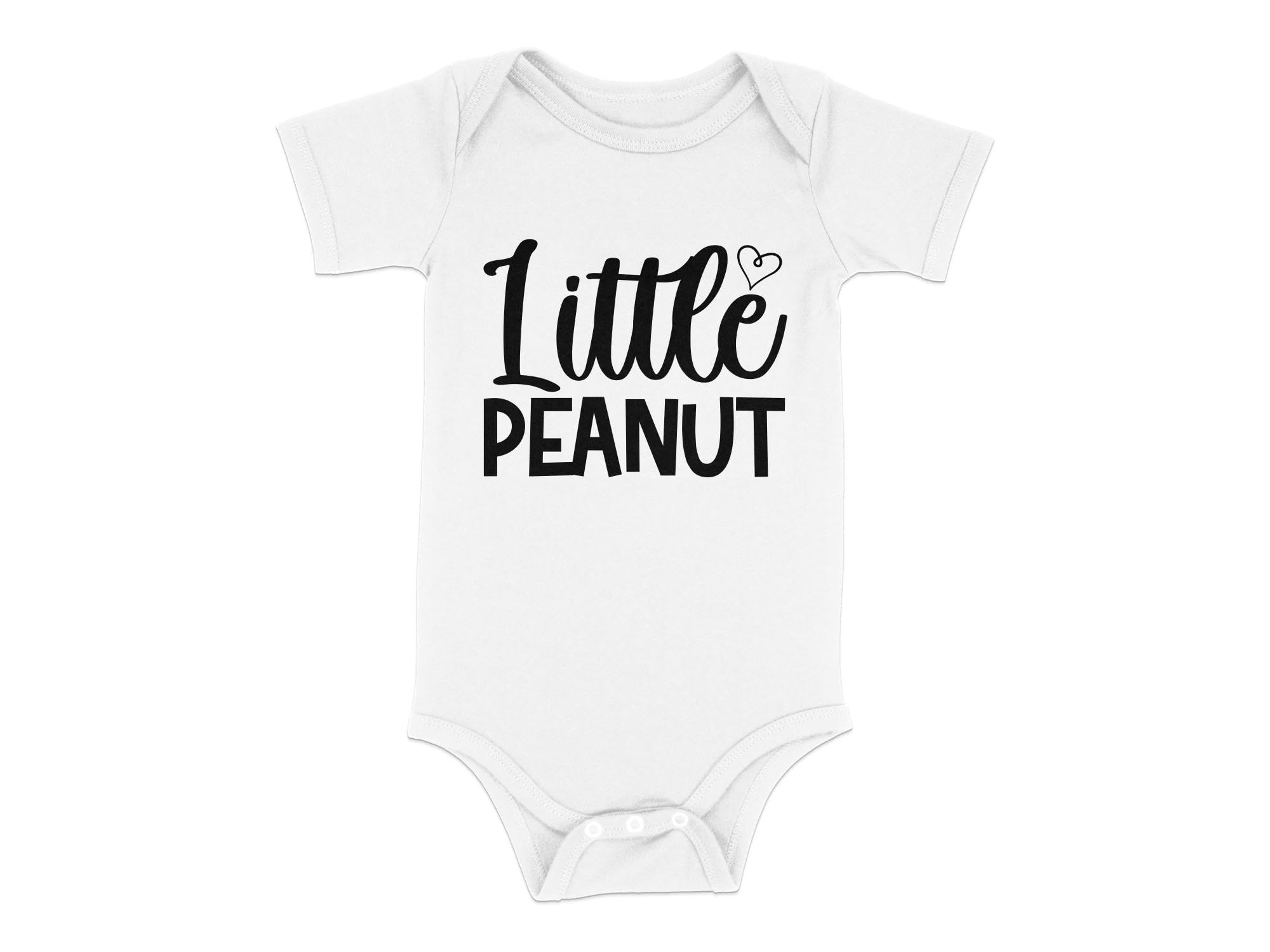 Seek Buy Love Baby Romper Little Peanut Graphic Bodysuit, Unisex Infant One-Piece, Newborn to Toddler Casual Wear, Cute Nursery Outfit