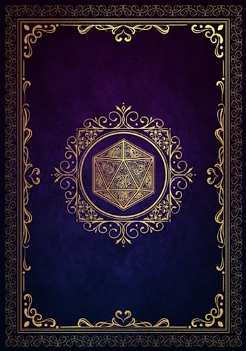 Rpg Character Journal: Create and Track Your Role Playing Game Character - Purple & Blue Vintage Cover Design