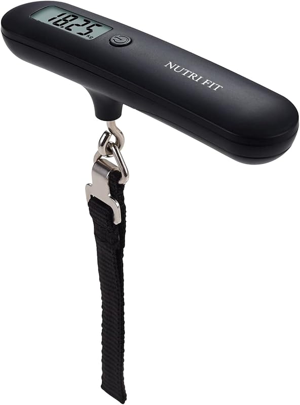 Luggage Scale Travel Digital Suitcase Weight Scale Portable 110lb | Electronic Handheld Balance, 0.1lb Steps, Max 110lb, Smart Tare, Lock Data, Packages Bag Weighing, Airplane Travel Essentials