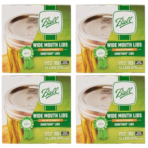 Ball Wide Mouth Canning Lids 4 Dozen or 48 Lids Total