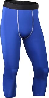 ZLBDYG Calça de compressão masculina simples para exercícios de corrida com base de basquete elástica calça de compressão para treino fitness com fundo