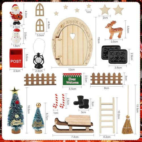 Wichteltür Goffii Set mit 40 Zubehörteilen für Weihnachten