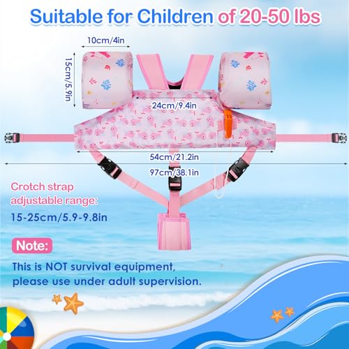 Image of MoKo Toddler Swim Vest for 20-30-50lbs, Kids Swim Arm Band