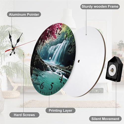 Reloj de Pared Redondo Silencioso con Numerales Árabes miniatura 7