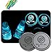 2pcs LED Car Cup Holder Lights for Buick, 7 Colors Changing USB Charging Mat Luminescent Cup Pad, LED Interior Atmosphere Lamp