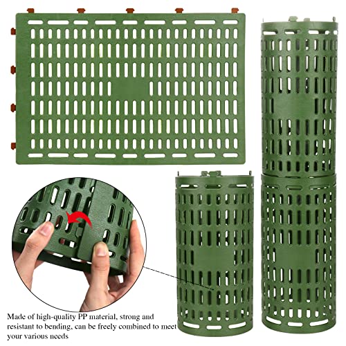 Pacote com 6 protetores de tronco de plantas e árvores, protetor de cascas de árvore de berçário, tu