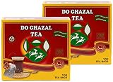 Do Ghazal Tea Bags Natural Pure Ceylon Black Tea 100 x 2g Teabags each Box (Pack of 2)